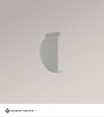 Vorschau Endkappe rechts Glasleistenrollo XS K39 #1W grau