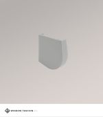 Vorschau Endkappe Kette links für Kassettenrollo S rund #1W grau