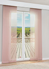 Vorschau Lysel -  Schiebegardine Issia #1W in Weiss Altrosa