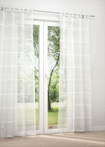 Schlaufenschal in Weiss