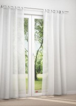 Schlaufenschal in Weiss