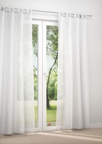 Schlaufenschal in Weiss