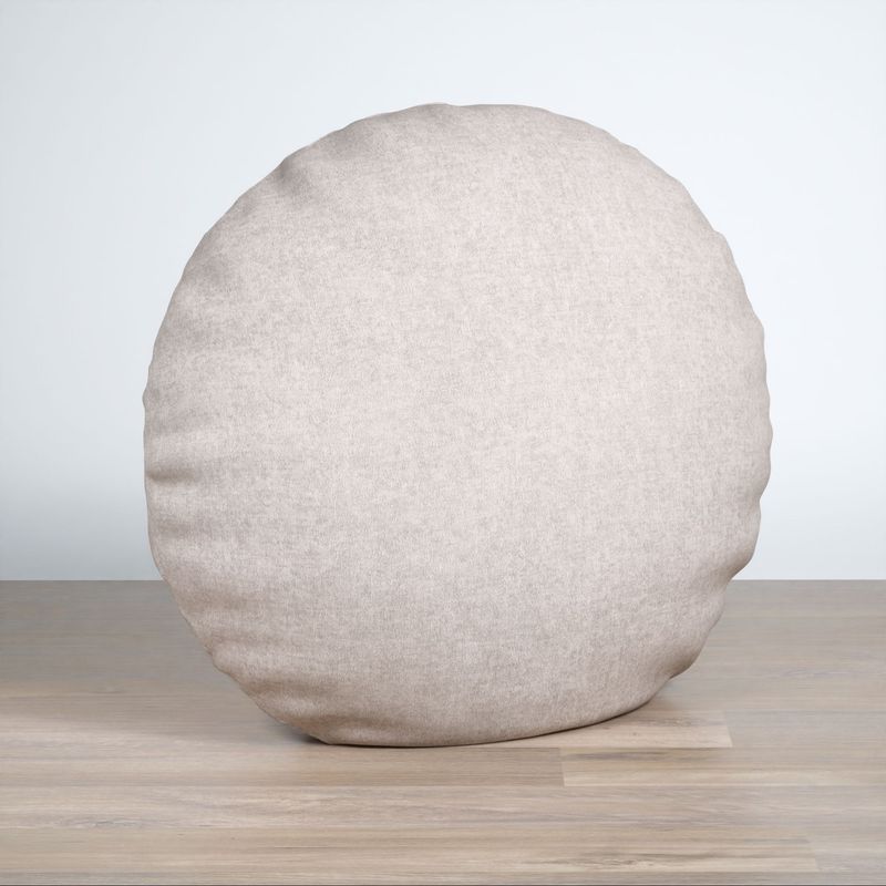 Dekokissen rund in Beige