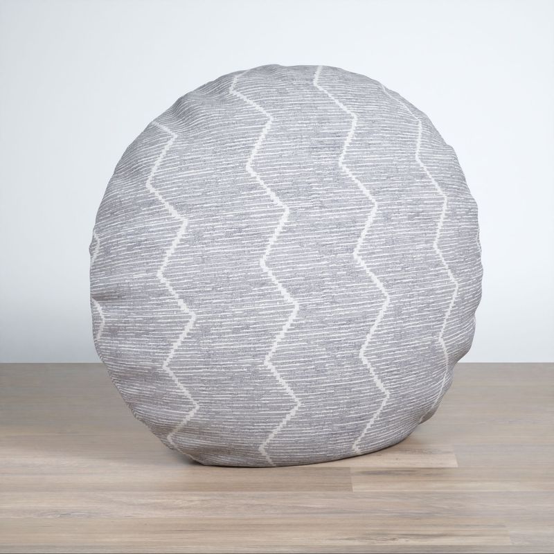 Dekokissen rund in Grau