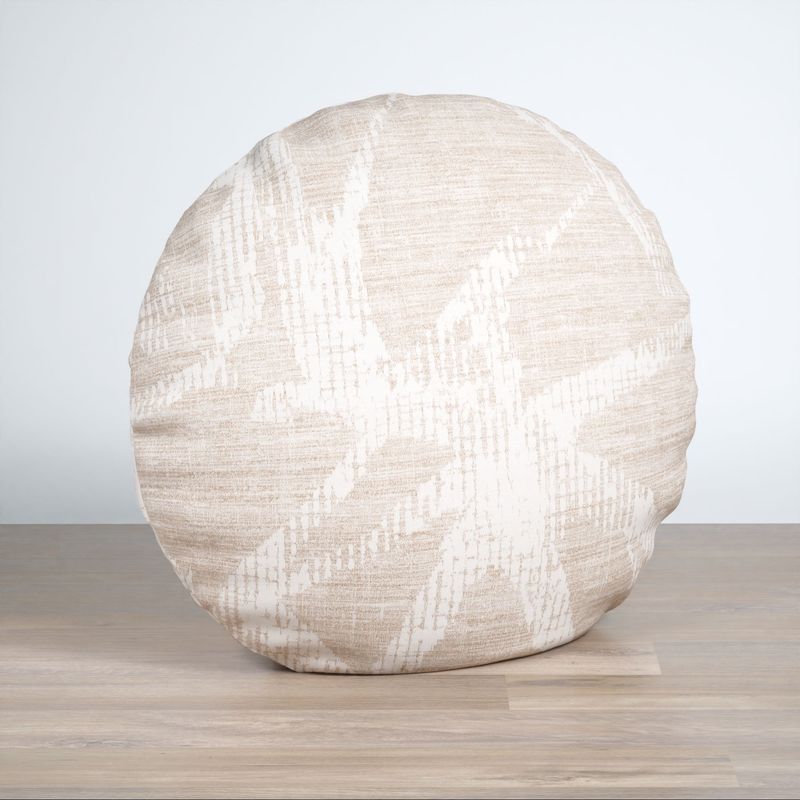 Dekokissen rund in Beige