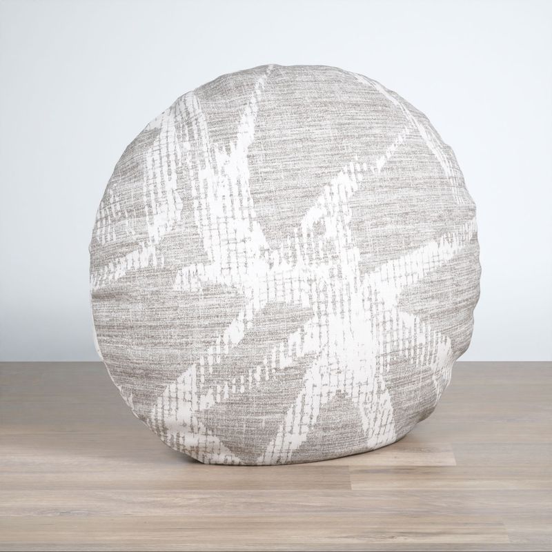 Dekokissen rund in Grau