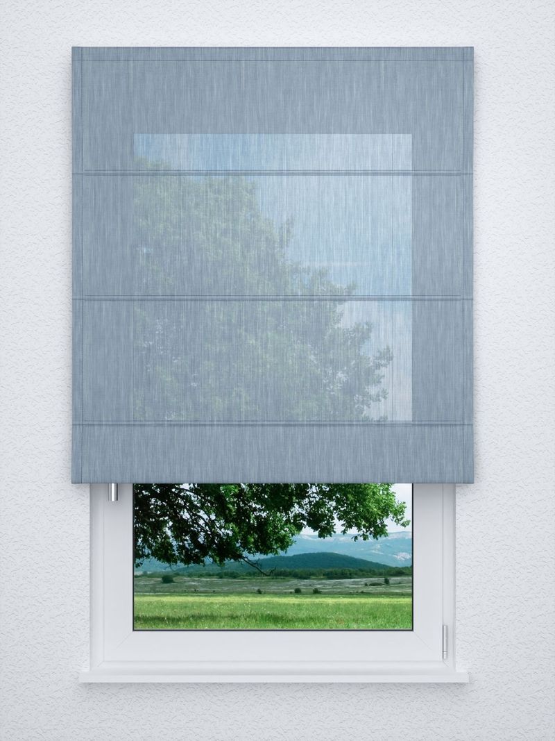 Raffrollo classic in Blau