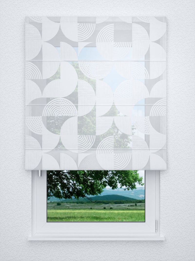 Raffrollo classic in Weiss