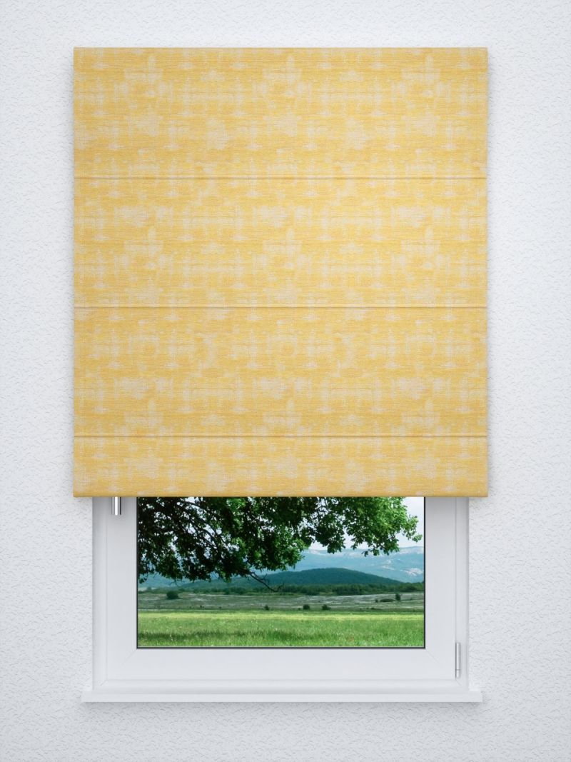 Raffrollo classic in gelb