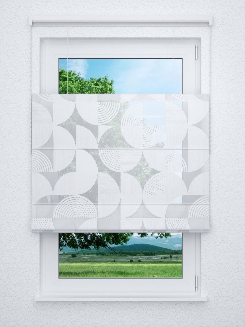 Raffrollo professional in Weiss