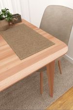 Vorschau Platzdeckchen von Lysel - Matehuala #3J in azurblau braunbeige