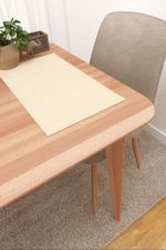 Vorschau Platzdeckchen von Lysel - Matehuala #3J in azurblau elfenbein