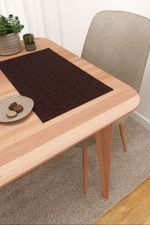 Vorschau Platzdeckchen von Lysel - Matehuala #3J in azurblau mahagonibraun