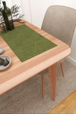 Vorschau Platzdeckchen von Lysel - Matehuala #3J in azurblau olivgrün