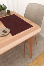 Vorschau Platzdeckchen von Lysel - Matehuala #3J in azurblau rotbraun