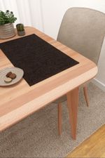 Vorschau Platzdeckchen von Lysel - Matehuala #3J in azurblau schokobraun