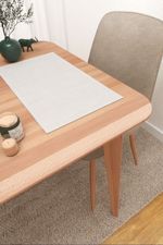 Vorschau Platzdeckchen von Lysel  Naima #3J in hellgrau rohweiss