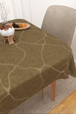 Vorschau Tischdecke eckig von Lysel  Aletta #3J in steingrau beigebraun