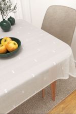 Tischdecke eckig in weiss