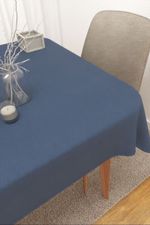 Vorschau Tischdecke eckig von Lysel - Zaxo #3J in weiss enzianblau