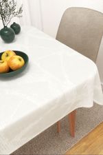 Tischdecke eckig in Weiss