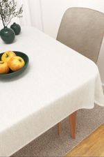 Vorschau Tischdecke eckig von Lysel - Matehuala #3J in azurblau weiss