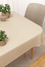Tischdecke eckig in beige