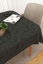 Vorschau Tischdecke eckig von Lysel - Ruusu #3J in elfenbein anthrazit