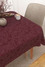 Vorschau Tischdecke eckig von Lysel - Ruusu #3J in elfenbein bordeauxrot