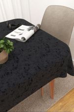 Vorschau Tischdecke eckig von Lysel - Ruusu #3J in elfenbein nachtblau