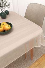 Vorschau Tischdecke eckig von Lysel - Sangola #3J in apfelgrün cremeweiss