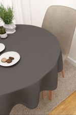 Vorschau Tischdecke rund von Lysel  Elara #3J in beige mausgrau