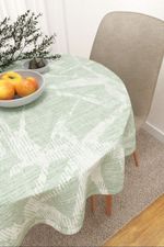 Tischdecke rund in Grün