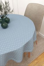 Vorschau Tischdecke rund von Lysel -  Saltillo #3J in rosa himmelblau