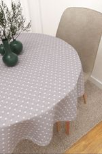 Vorschau Tischdecke rund von Lysel -  Saltillo #3J in rosa steingrau