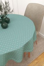Vorschau Tischdecke rund von Lysel -  Saltillo #3J in rosa türkis