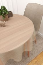 Vorschau Tischdecke rund von Lysel - Sangola #3J in reinweiss beige