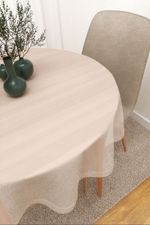 Vorschau Tischdecke rund von Lysel - Sangola #3J in reinweiss cremeweiss