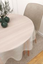 Tischdecke rund in Weiss