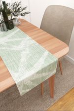 Vorschau Tischläufer von Lysel Touba #3J in Graubeige Lindgrün