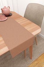 Vorschau Tischläufer von Lysel - Matehuala #3J in taubenblau blassrot