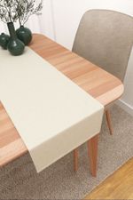 Vorschau Tischläufer von Lysel - Matehuala #3J in taubenblau cremeweiss