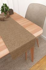 Vorschau Tischläufer von Lysel - Matehuala #3J in azurblau braunbeige