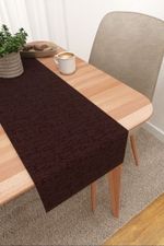 Vorschau Tischläufer von Lysel - Matehuala #3J in azurblau mahagonibraun