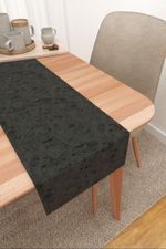 Vorschau Tischläufer von Lysel - Ruusu #3J in orangegelb anthrazit