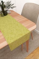 Vorschau Tischläufer von Lysel - Ruusu #3J in orangegelb apfelgrün