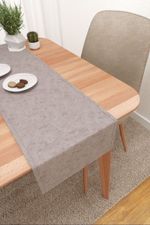 Vorschau Tischläufer von Lysel - Ruusu #3J in orangegelb hellgrau