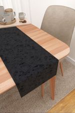 Vorschau Tischläufer von Lysel - Ruusu #3J in orangegelb nachtblau