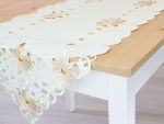 Tischläufer Blütenstickerei 110x40