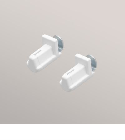 1 Paar Klemmträger Seitenführung Weiss